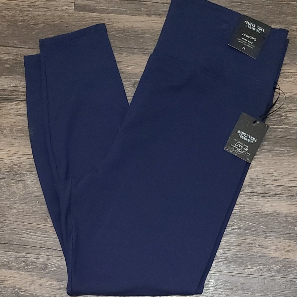 Simply Vera High Rise Navy Live In Leggings
